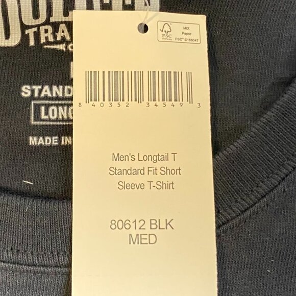 Duluth Mens Longtail T-Shirt Medium Standard Fit Black Short Sleeve - Picture 3 of 12
